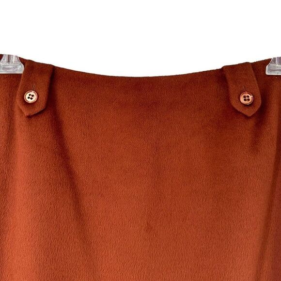 Tocca Skirt 100% Angora Pencil Skinny Womens Size 12 Burnt Sienna Brown Red - Picture 3 of 10